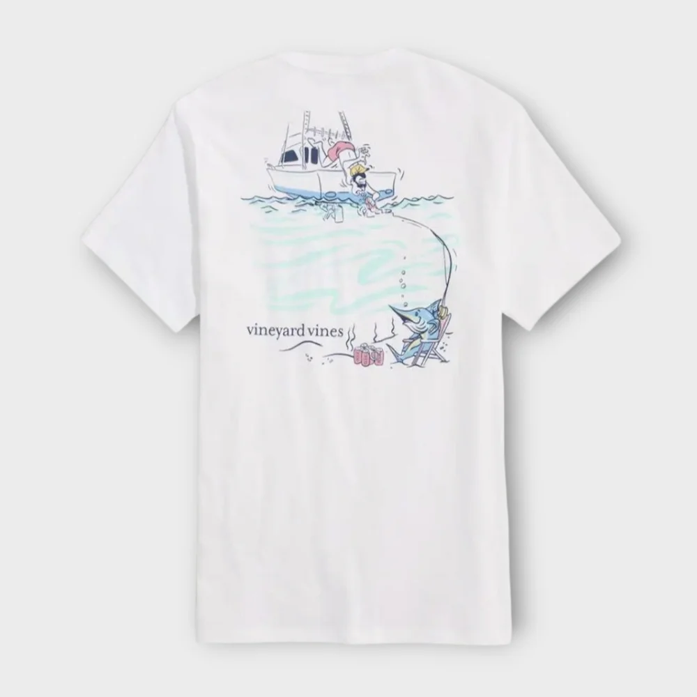 NWT Vineyard Vines Overboard Pocket Tee, Mens Small - Picture 2 of 2